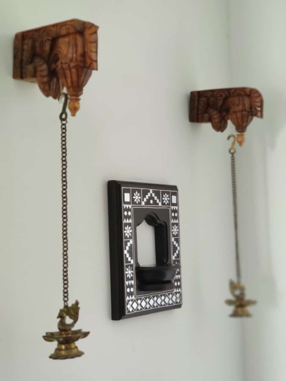 Lippan Art Style Maadam - Dark Brown - Traditional Elegance - Set Of 2