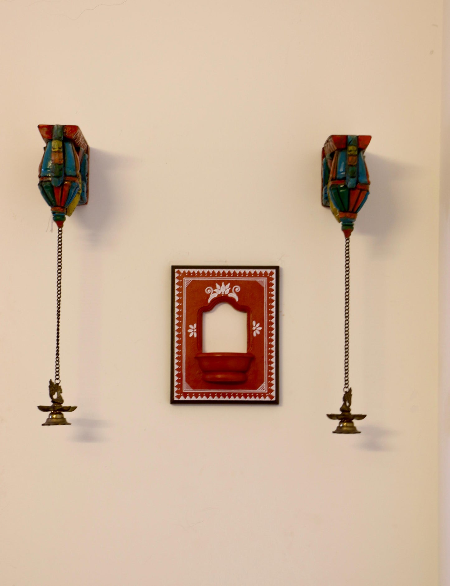 Heritage Blossom - Terracota Red Delight - Set Of 2