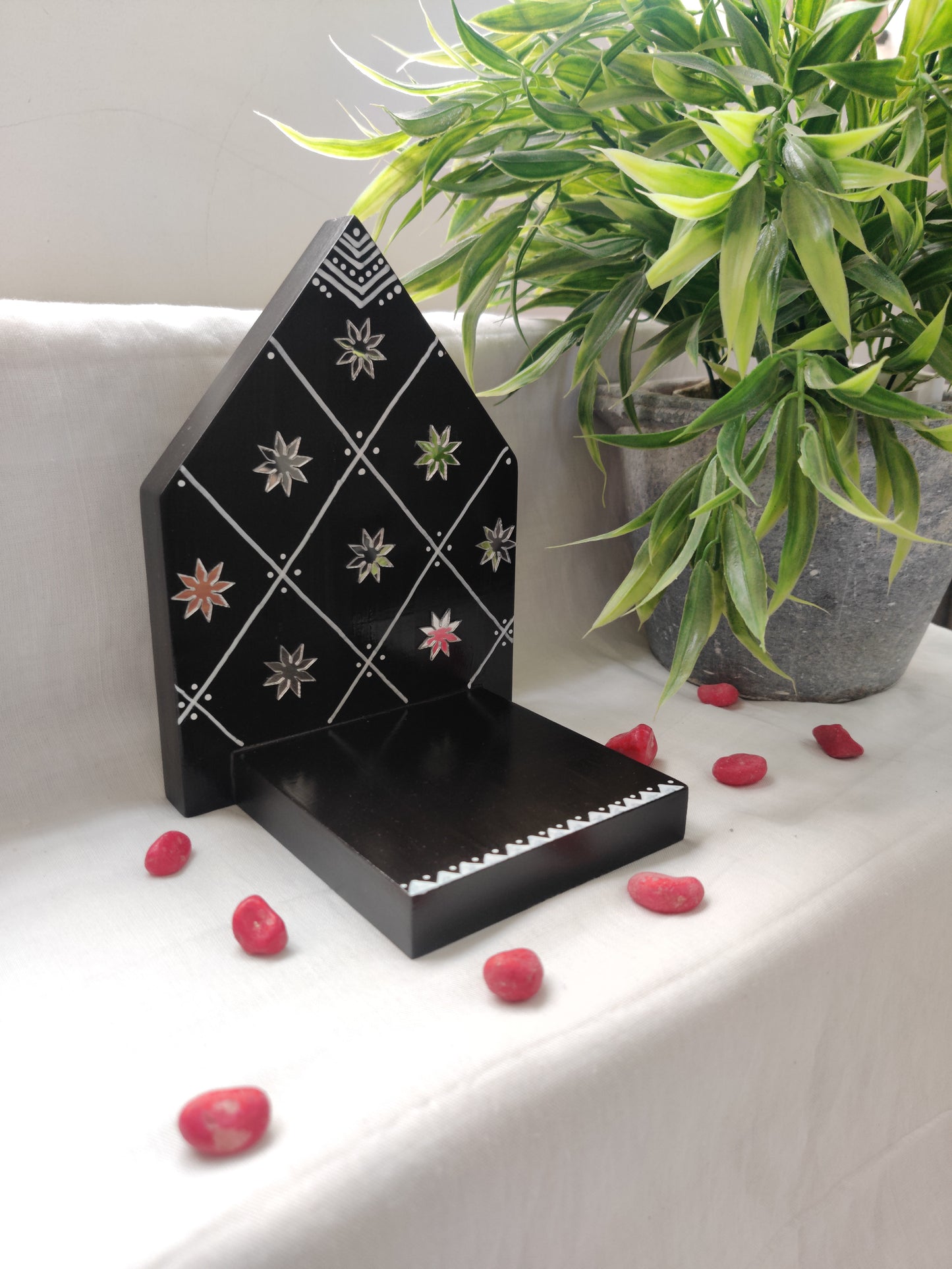 Kutty Maadams - Dark Brown - Radiant Flowers - Combo 1 - Set Of 6