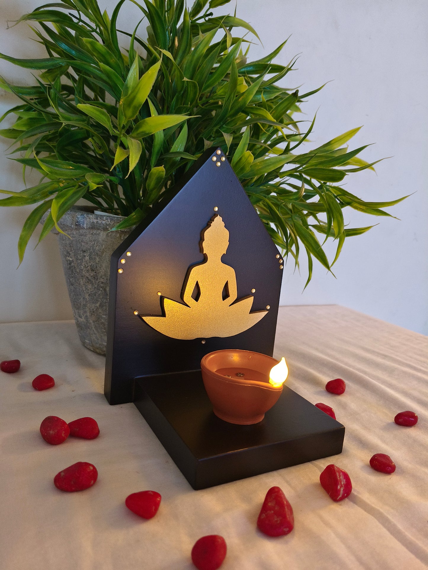 Kutty Maadam - Dark Brown - Buddha Design - Single Piece