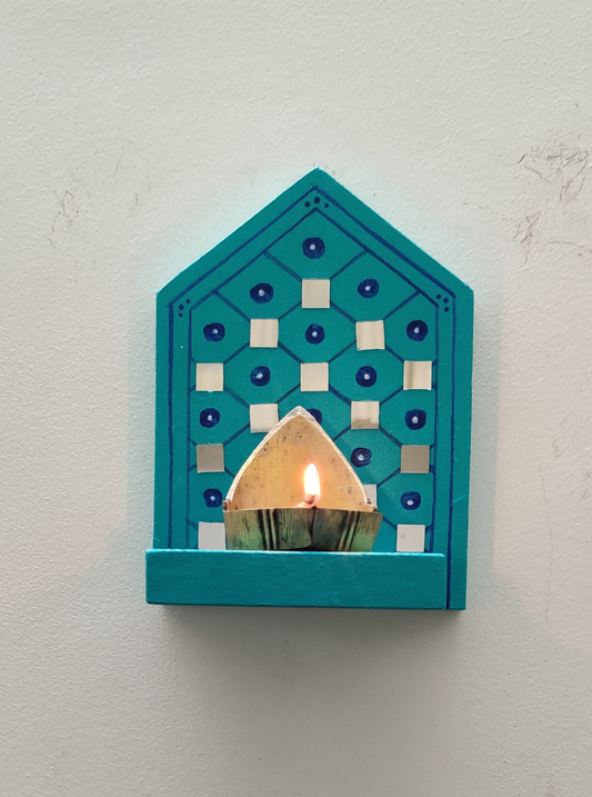 Kutty Maadam - Aqua Blue - Rooted In Square - Single Piece