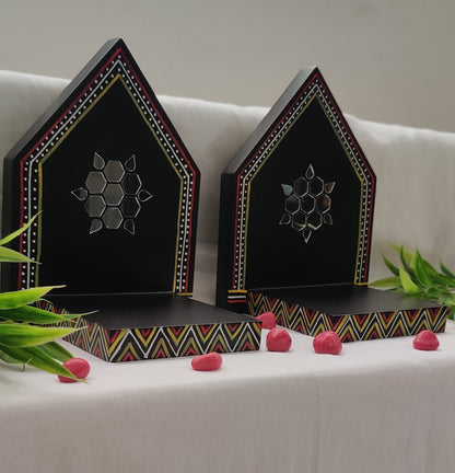 Kutty Maadams - Dark Brown - Hexagon Beauty - Combo - Set Of 6