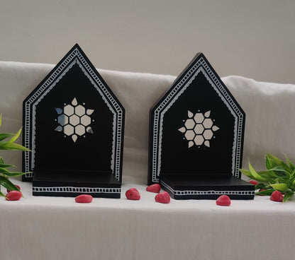 Kutty Maadams - Dark Brown - Hexagon Beauty - Combo - Set Of 6