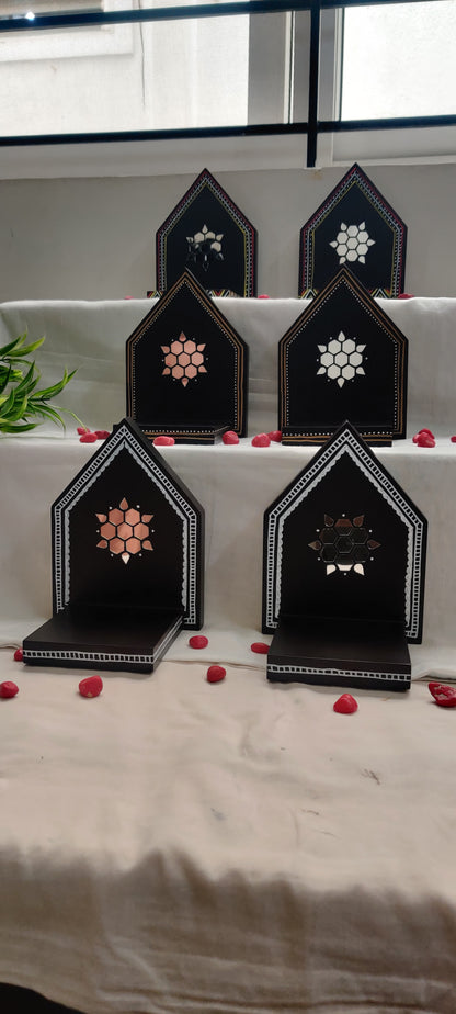 Kutty Maadams - Dark Brown - Hexagon Beauty - Combo - Set Of 6