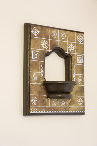 Traditional Motifs - Golden Brown Glow - Set Of 2