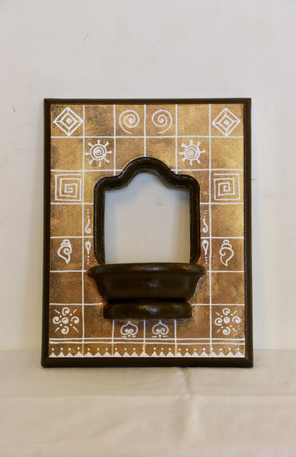 Traditional Motifs - Golden Brown Glow - Set Of 2