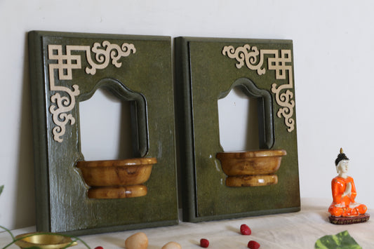 Boho Vibes - Rustic Corner Charm - Set Of 2