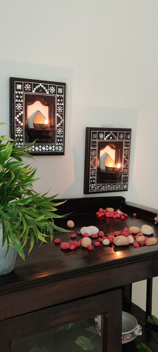 Lippan Art Style Maadam - Dark Brown - Traditional Elegance - Set Of 2