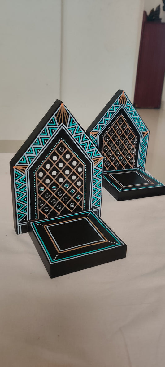 Kutty Maadam - Dark Brown - Artful Reflections - Set Of 2