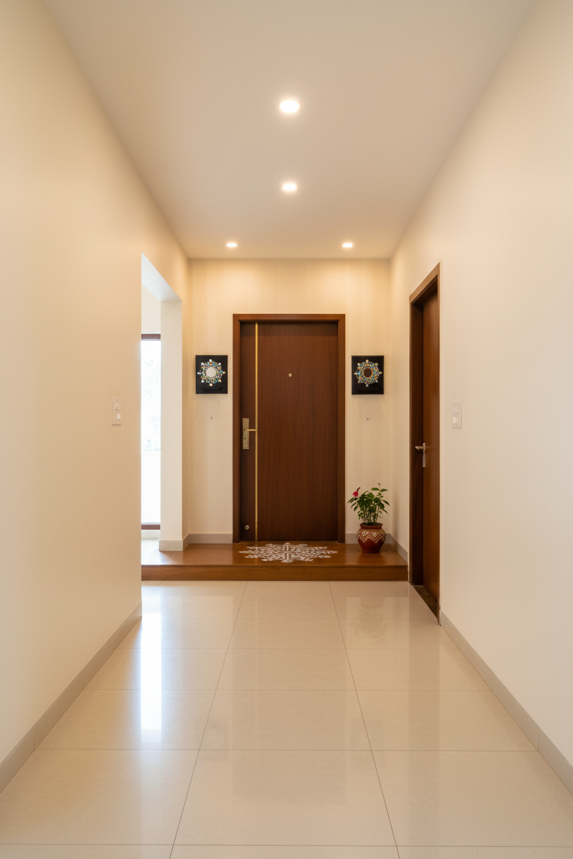 Surya Mandala Lippan Art Maadam - Dark Brown - Single Piece