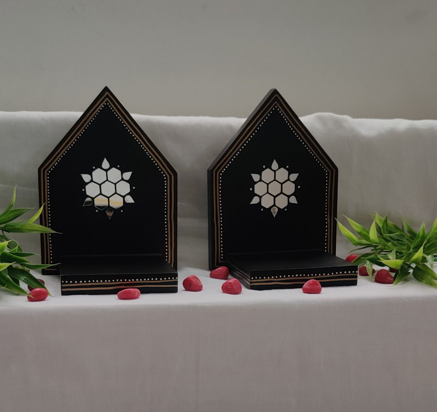 Kutty Maadams - Dark Brown - Hexagon Beauty - Combo - Set Of 6