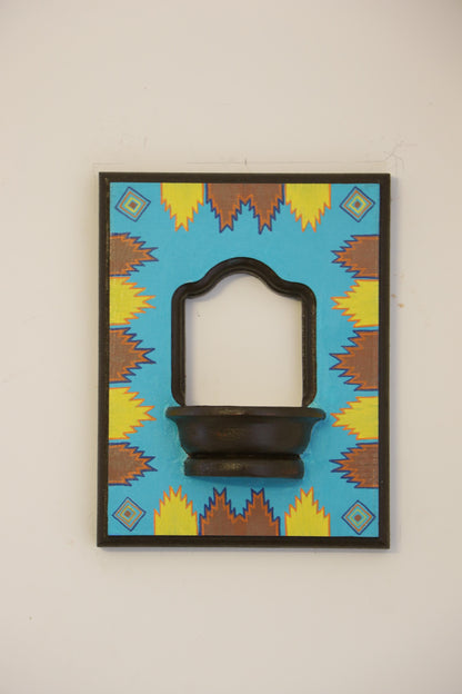 Temple Border - Teal & Brown Harmony - Set Of 2