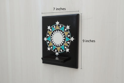 Surya Mandala Lippan Art Maadam - Dark Brown - Single Piece